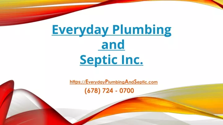 everyday plumbing and septic inc
