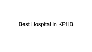 Best Hospital in KPHB