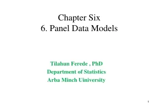 chapter six 6 panel data models