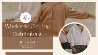 Wholesale Clothing Distributors in India| Lomoofy Industries
