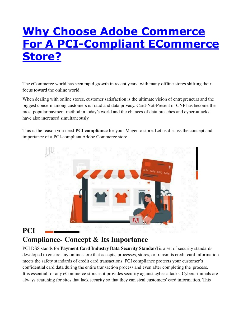 PPT - Why Choose Adobe Commerce For A PCI-Compliant ECommerce Store ...