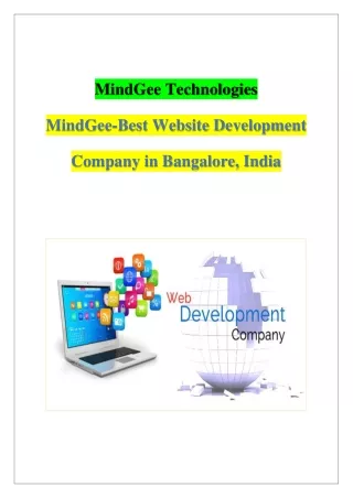 Best Website Development Company in Bangalore, India