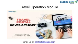 travel operation module