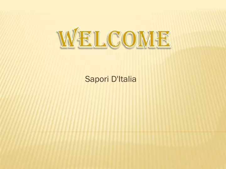 sapori d italia