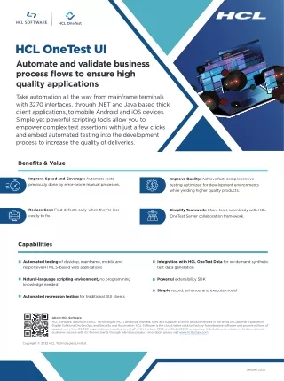 hcl onetest ui automate and validate business