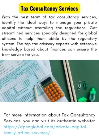 tax consultancy services