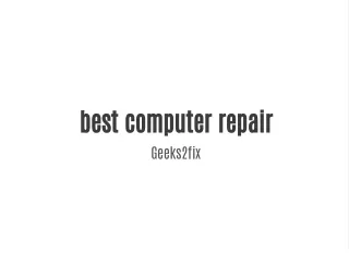 best computer repair