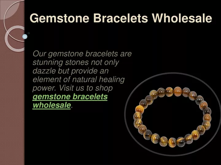 gemstone bracelets wholesale