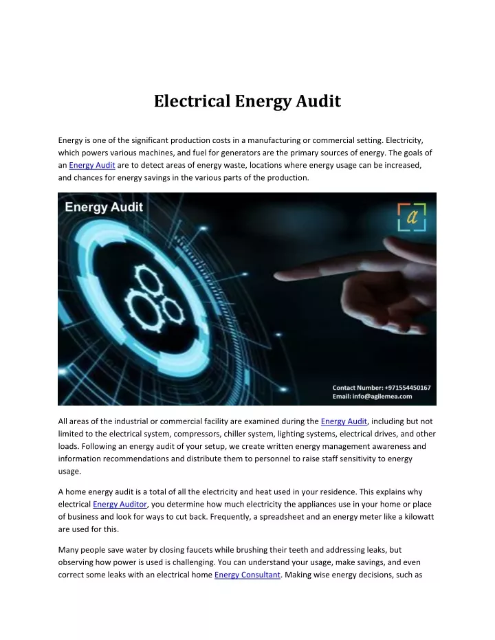 electrical energy audit