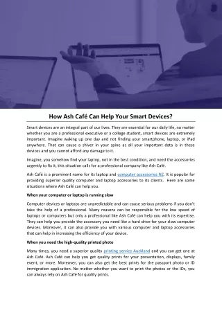 how ash caf can help your smart devices
