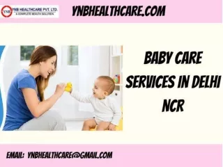 Baby Care Services In Delhi NCR