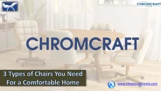 3 Types of Chairs You Need For a Comfortable Home