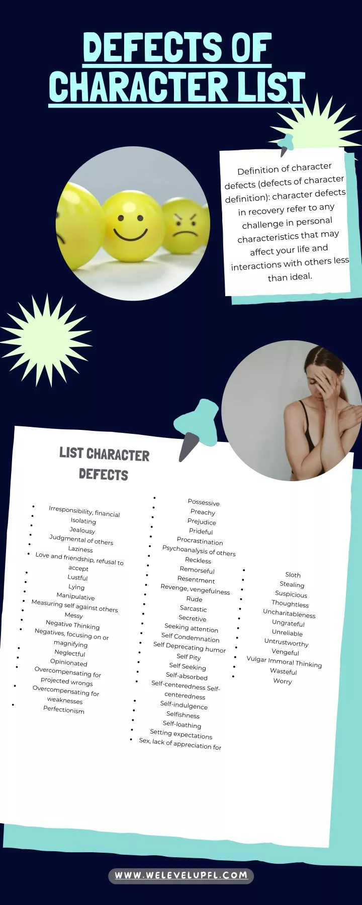 PPT Defects Of Character List PowerPoint Presentation Free Download 