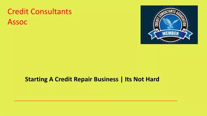 credit consultants assoc
