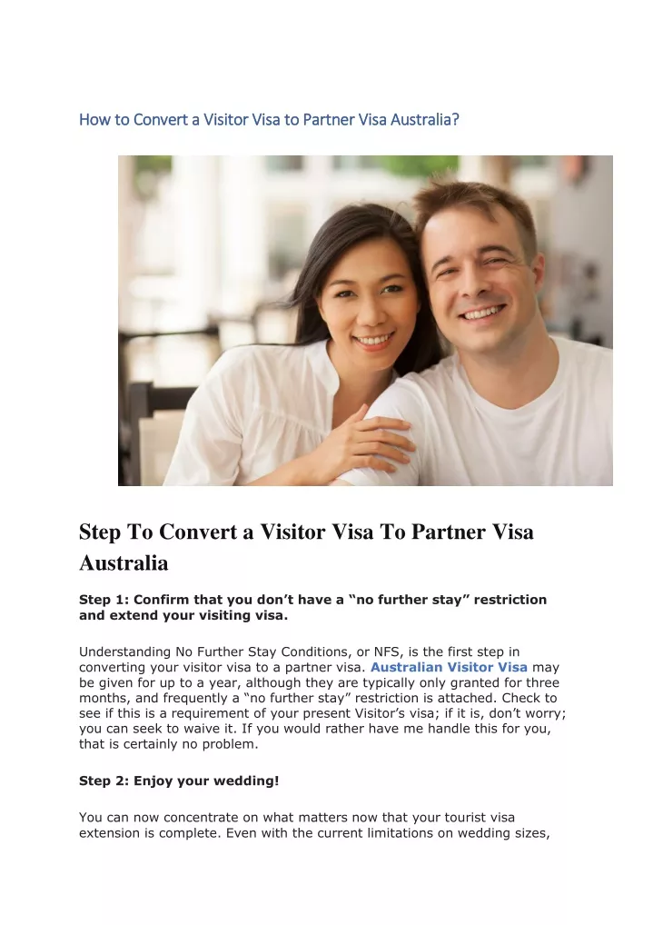 how to convert a visitor visa how to convert