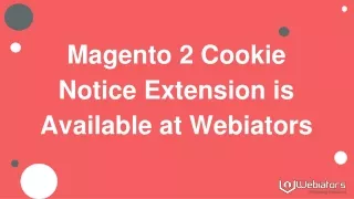 magento 2 cookie notice extension is available