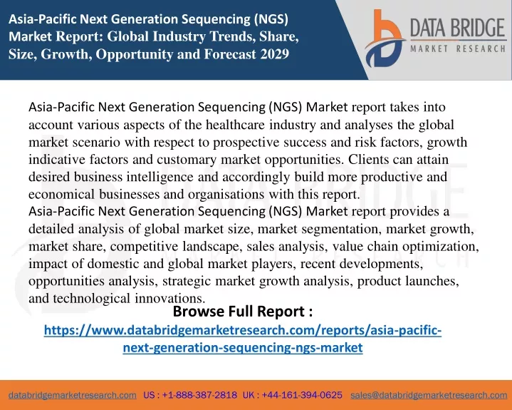 asia pacific next generation sequencing