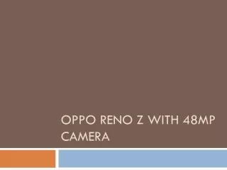 oppo reno z with 48mp camera
