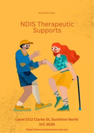 NDIS Therapeutic Supports