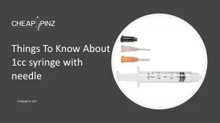 Things To Know About 1cc syringe with needle