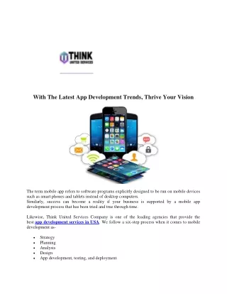 App Development Service Provider in USA