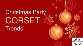 Christmas Party Corsets Trends