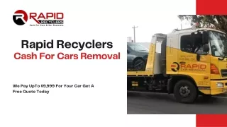 Rapid Recyclers & Cash For Cars Removal Melbourne