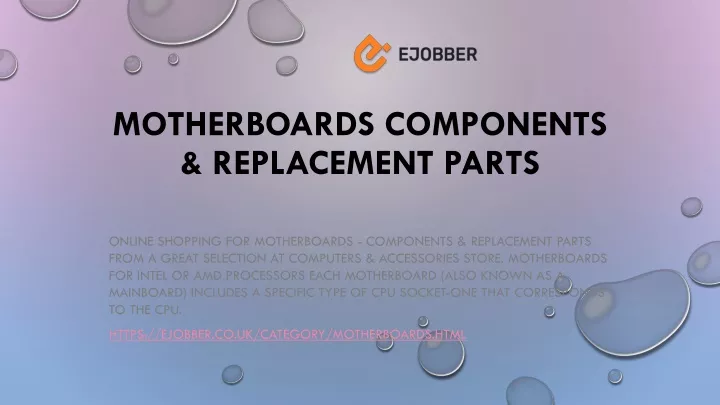 motherboards components replacement parts