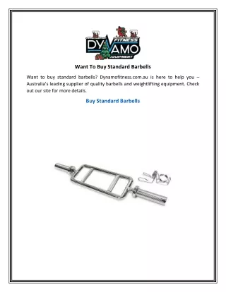 want to buy standard barbells