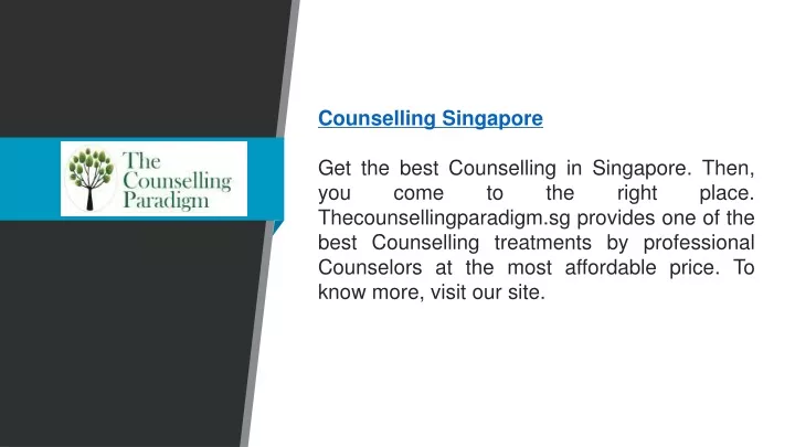 counselling singapore get the best counselling