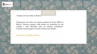 Guantes de boxeo Rdx en Bolivia  Chelosports.com