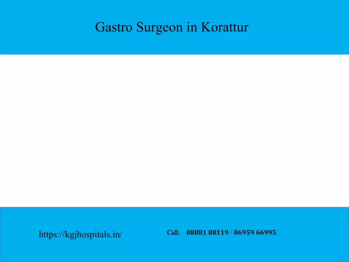 gastro surgeon in korattur