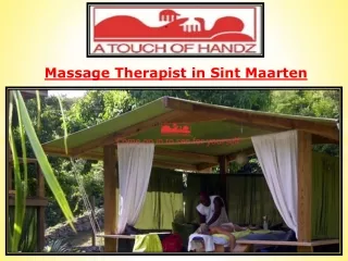 Massage Therapist in Sint Maarten