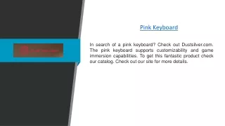 Pink Keyboard | Dustsilver.com