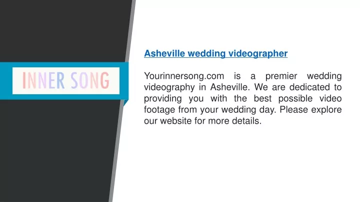 asheville wedding videographer yourinnersong