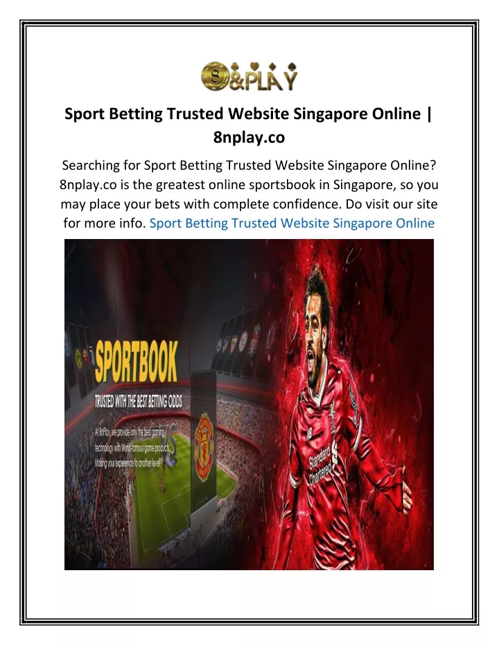 sport betting trusted website singapore online