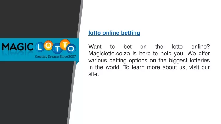 lotto online betting want to bet on the lotto