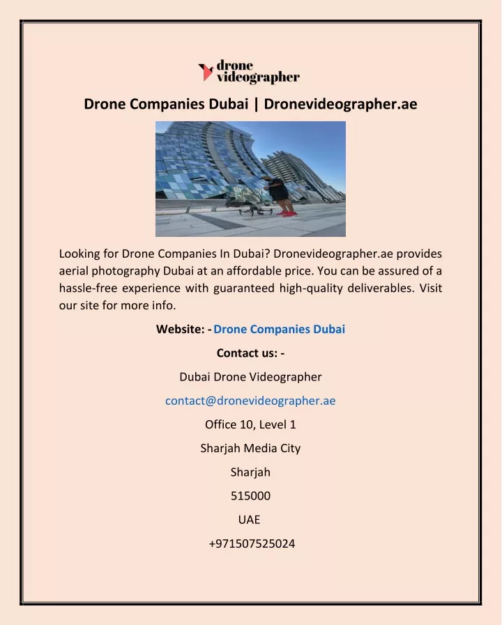 drone companies dubai dronevideographer ae