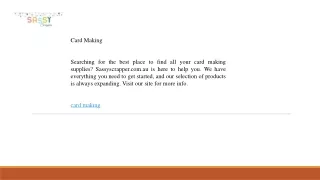 Card Making  Sassyscrapper.com.au