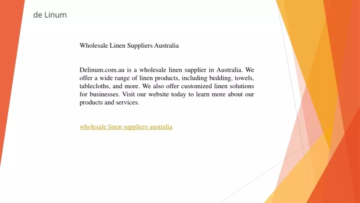 wholesale linen suppliers australia delinum