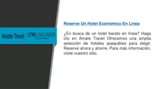Reserve un hotel barato en línea   Amatetravel.com