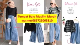 Tempat Baju Muslim Murah di  Riau | wa.me/085725063810