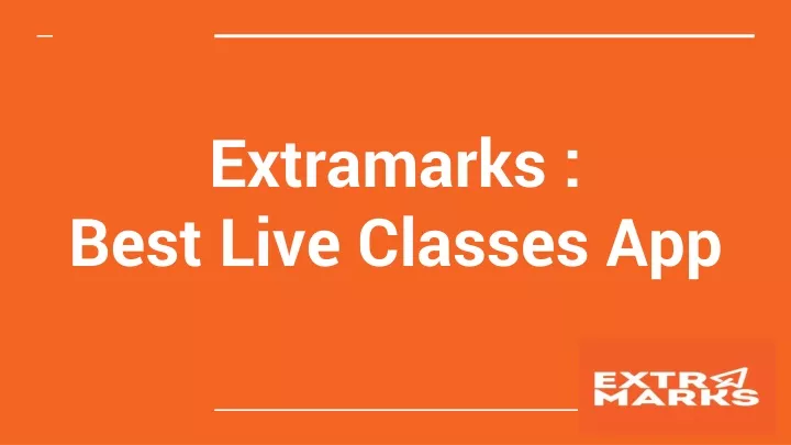 extramarks best live classes app