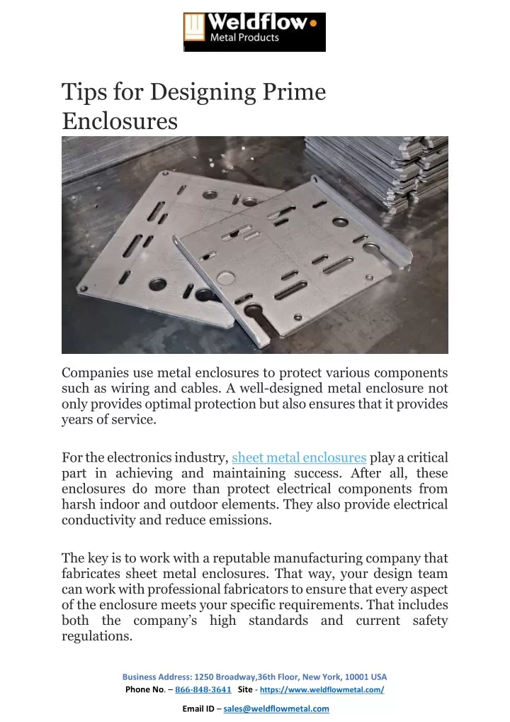 PPT Tips for Designing Prime Enclosures PowerPoint Presentation, free