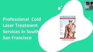 Professional Cold Laser Treatment Services in South San Francisco - Lazzari Chiropractic