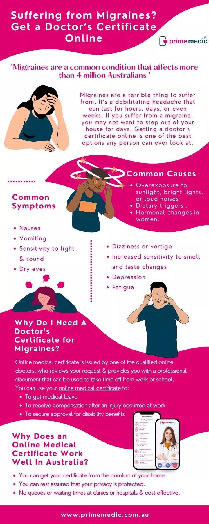 suffering from migraines get a doctor