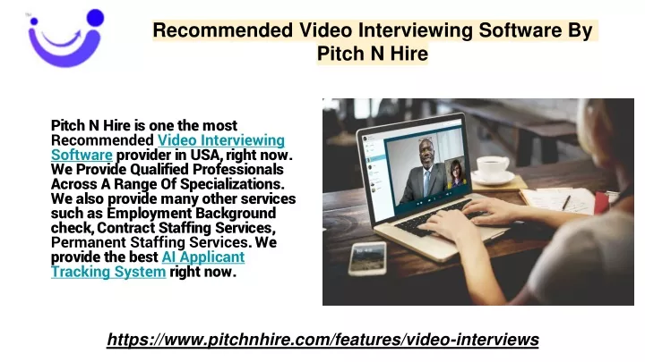 recommended video interviewing software by pitch
