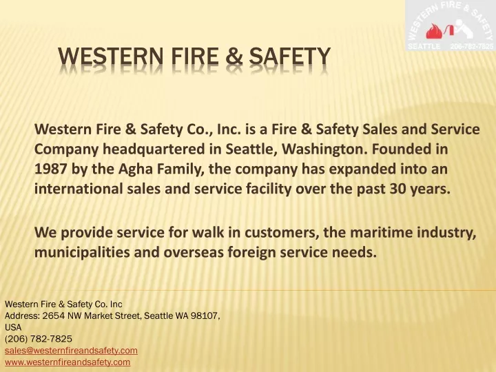 western fire safety