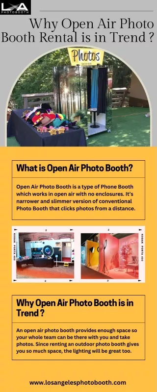Latest Trends in Open Air Photo Booth 2023