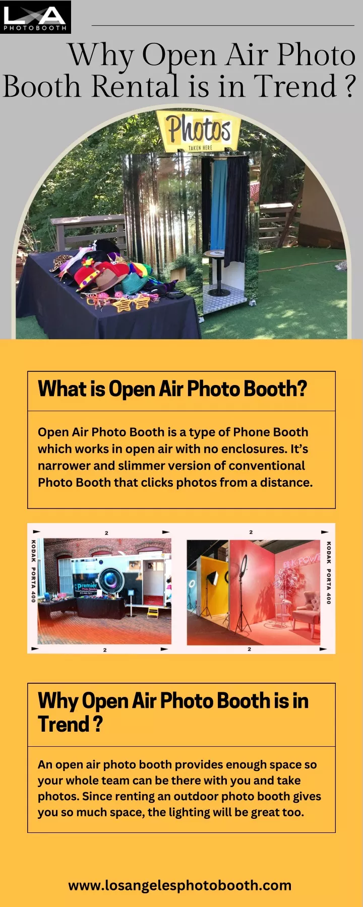 why open air photo booth rental is in trend